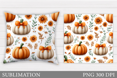 Pumpkin Pillow Design. Pumpkin Sublimation Product Image 1