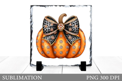 Fall Pumpkin Slate Sublimation. Fall Pumpkin Sublimation Product Image 1