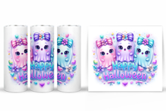 Cute Ghost Tumbler Sublimation. Halloween Tumbler Design Product Image 2