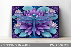 Dragonfly Cutting Board Design. Dragonfly Sublimation Product Image 1