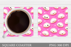 Cute Dumplings Coaster Design. Dumplings Sublimation Product Image 1