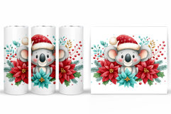Christmas Koala Tumbler. Christmas Tumbler Sublimation Product Image 2