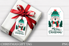 Christmas Wolf Gift Tag . Christmas Gift Tag Printable Product Image 1