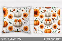 Pumpkin Pillow Design. Pumpkin Sublimation Product Image 1