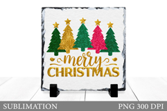Christmas Tree Sublimation. Christmas Tree Slate Design Product Image 1
