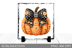 Fall Pumpkin Slate Sublimation. Fall Pumpkin Sublimation Product Image 1