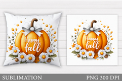 Pumpkin Pillow Design. Pumpkin Sublimation Product Image 1