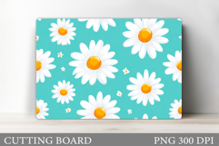 Daisy Flowers Cutting Board. Flowers Kitchen Cutting Design Product Image 1