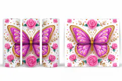 Butterfly Tumbler Sublimation. Butterfly Sublimation Product Image 2
