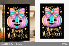 Halloween Pumpkin Garden Flag. Garden Flag Sublimation Product Image 1