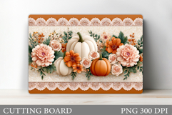 Fall Pumpkin Cutting Board. Fall Kitchen Cutting Board Product Image 1
