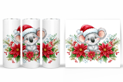 Christmas Koala Tumbler. Christmas Tumbler Sublimation Product Image 2
