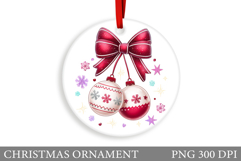 Christmas Ornament Sublimation. Christmas Ornament Design Product Image 1