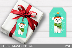 Christmas Gift Tags. Christmas Dog Gift Tag Printable Product Image 1