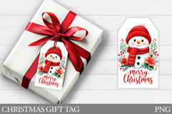 Christmas Gift Tags. Christmas Snowman Gift Tag Printable Product Image 1