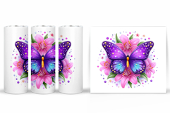 Butterfly Tumbler Sublimation. Butterfly Sublimation Product Image 2