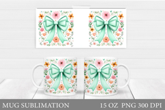 Summer Bow Mug Design. Summer Sublimation Product Image 1