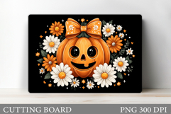 Halloween Cutting Board. Pumpkin Cutting Board Sublimation Product Image 1