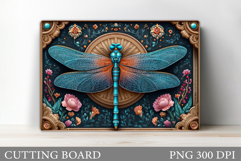 Dragonfly Cutting Board Design. Dragonfly Sublimation Product Image 1