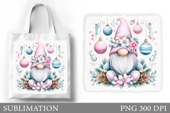 Christmas Gnome Tote Bag. Christmas Tote Bag Sublimation Product Image 1