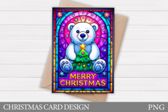 Christmas Bear Card Design. Christmas Card Printable Product Image 1
