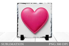 Valentines Heart Slate Design. Valentines Sublimation Product Image 1