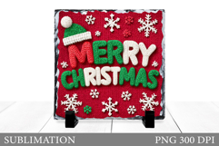 Merry Christmas Slate Sublimation. Christmas Slate Design Product Image 1