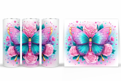 Butterfly Tumbler Sublimation. Butterfly Sublimation Product Image 2
