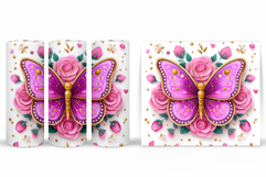 Butterfly Tumbler Sublimation. Butterfly Sublimation Product Image 2