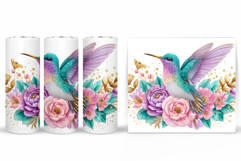 Hummingbird Tumbler Design. Hummingbird Sublimation Product Image 2