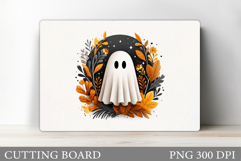 Cute Halloween Cutting Board. Cute Ghost Cutting Board Product Image 1