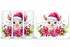 Christmas Lama Tumbler Design. Christmas Tumbler Sublimation Product Image 2