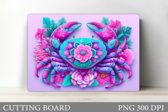Crab Cutting Board Design. Crab Sublimation Product Image 1