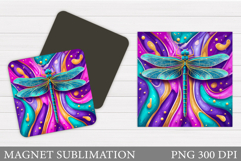 Dragonfly Magnet Design. Dragonfly Sublimation Product Image 1