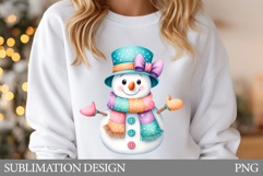 Santa Claus Sublimation. Snowman T-Shirt Sublimation Product Image 1