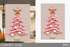 Christmas Tree Garden Flag. Christmas Garden Flag Design Product Image 1
