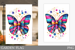 Butterfly Garden Flag Design. Summer Garden Flag Sublimation Product Image 1
