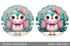 Christmas Bird Wind Spinner. Christmas Wind Spinner Design Product Image 1