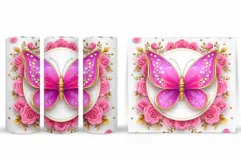 Butterfly Tumbler Sublimation. Butterfly Sublimation Product Image 2