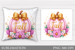 Pumpkin Pillow Design. Pumpkin Sublimation Product Image 1