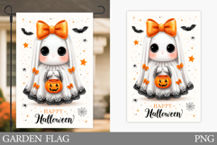 Halloween Ghost Garden Flag. Cute Halloween Garden Flag Product Image 1