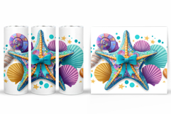 Starfish Tumbler Design. Starfish Sublimation Product Image 2
