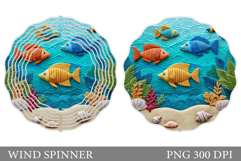 Fish Wind Spinner Design. Fish Wind Spinner Sublimation Product Image 1