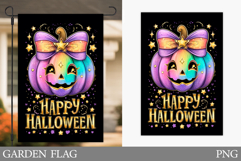 Halloween Pumpkin Garden Flag. Garden Flag Sublimation Product Image 1