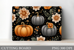 Fall Pumpkin Cutting Board. Fall Kitchen Cutting Board Product Image 1
