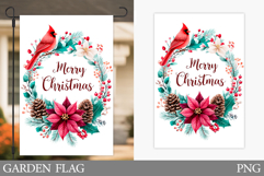 Christmas Garden Flag Design. Christmas Sublimation Product Image 1