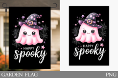 Ghost Garden Flag Design. Halloween Garden Flag Sublimation Product Image 1