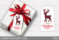 Christmas Deer Gift Tag . Christmas Gift Tag Printable Product Image 1