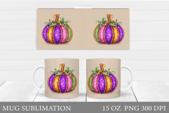 Pumpkin Mug Design. Pumpkin Mug Sublimation Product Image 1