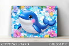 Dolphin Cutting Board Design. Dolphin Kitchen Cutting Board Product Image 1